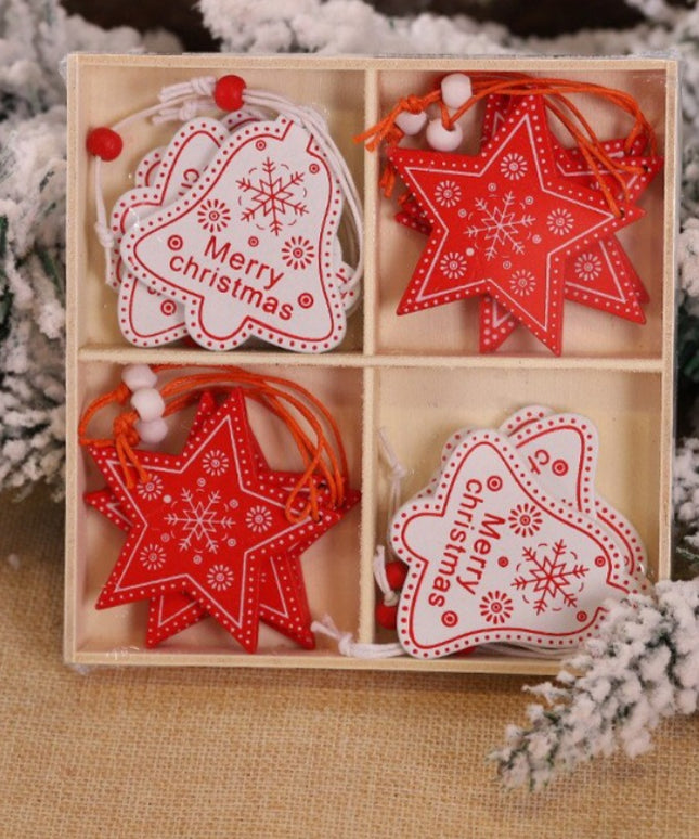 Świąteczne ozdoby wiszące w kształcie agwiazdki i dzwoneczka