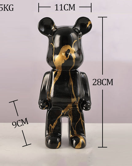 Figurka dekoracyjna ceramiczna kolorowy miś