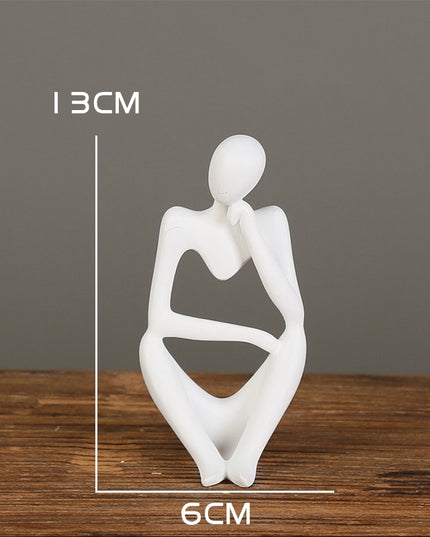 Figurka dekoracyjna postać z wycięciem minimalistyczny styl