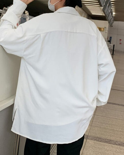 Męska koszula klasyczna o luźnym kroju