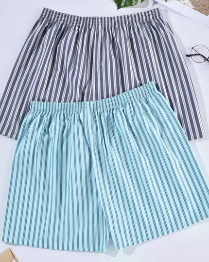 Bokserki luźne męskie do spania w paski