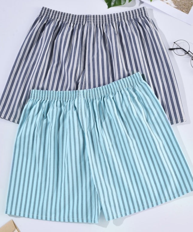 Bokserki luźne męskie do spania w paski