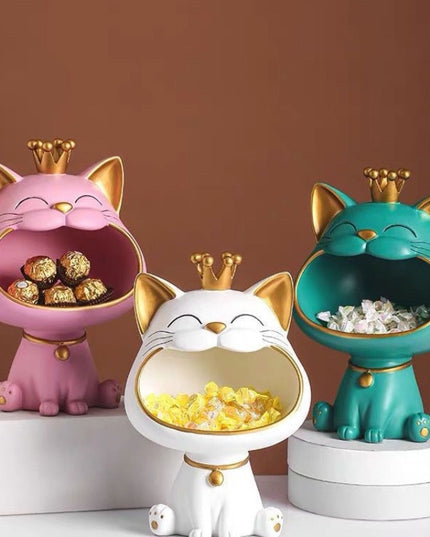 Figurka funkcjonalna schowek w kształcie kota