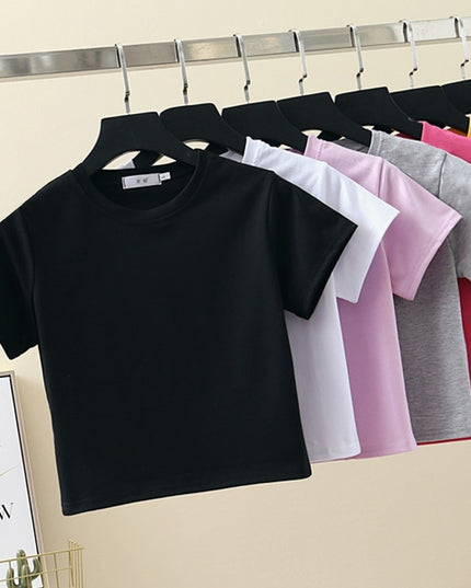 Damski krótki T-shirt klasyczny