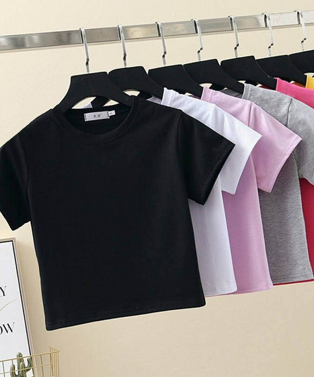 Damski krótki T-shirt klasyczny