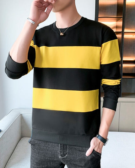 Męska elegancka bluza w paski