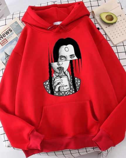 Męska bluza z kapturem z nadrukiem