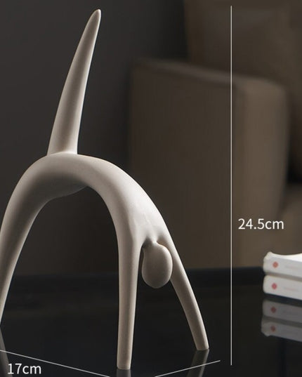 Figurka dekoracyjna postać minimalistyczny styl