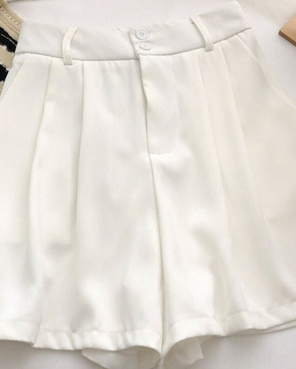 Damskie szorty eleganckie rozszerzane ku dołowi