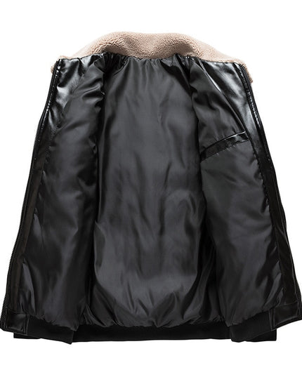 Męska kurtka zimowa z polarowym kołnierzem