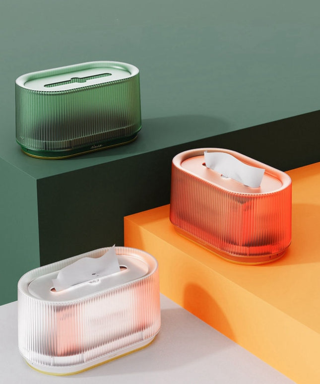 Pudełko na chusteczki w jasnych kolorach