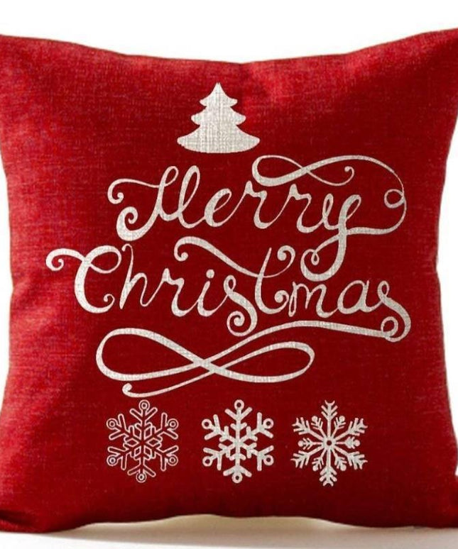 Świąteczna poszewka na poduszkę z napisem Merry Christmas
