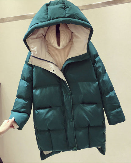 Damska kurtka zimowa ocieplana z kapturem