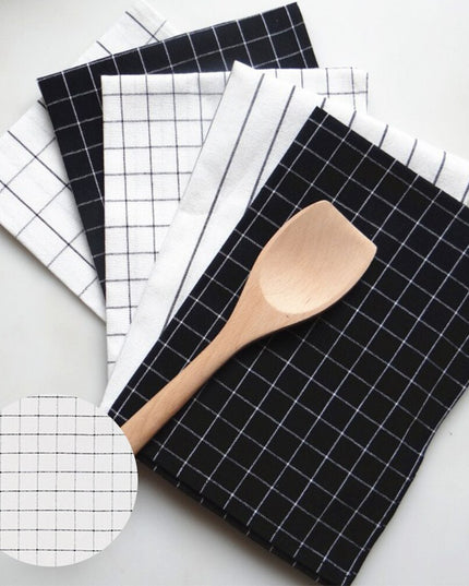 Ręcznik kuchenny ścierka w kratkę bawełniania