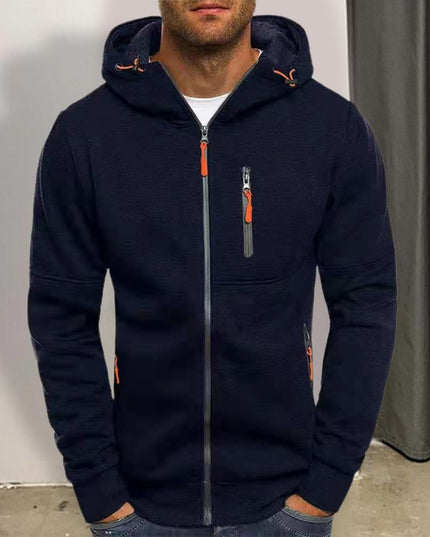 Męska bluza sportowa rozpinana z kapturem