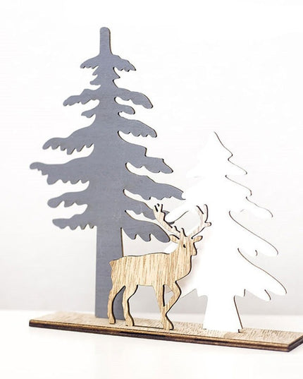 Świąteczna figurka drewniana