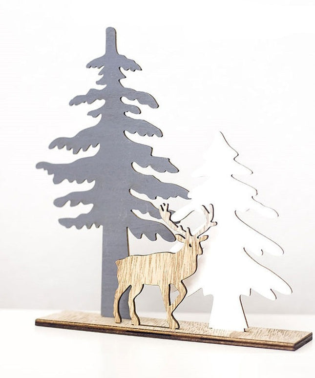 Świąteczna figurka drewniana