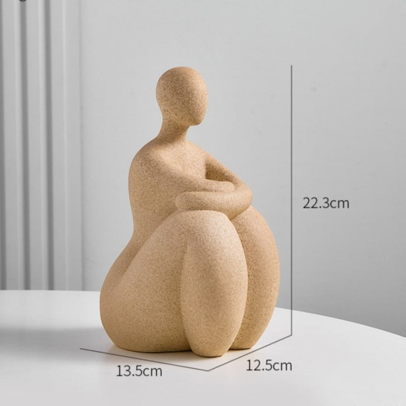 Figurka dekoracyjna ceramiczna wzór postaci