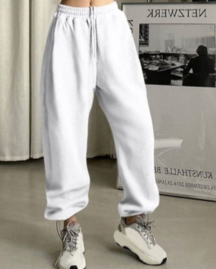 Damskie spodnie dresowe oversize