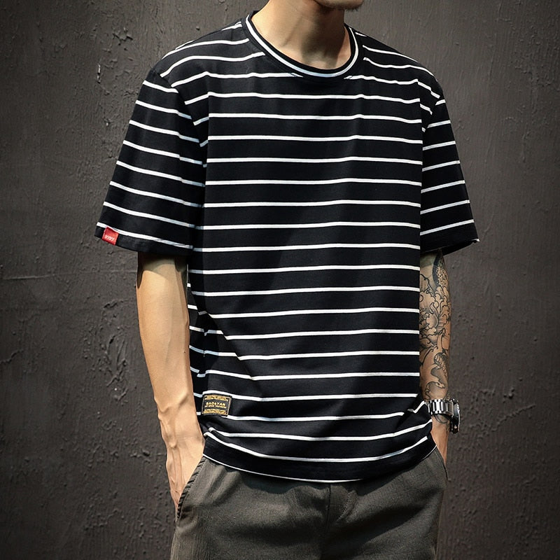 Męski T-shirt w paski