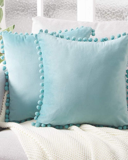 Poszewka na poduszkę dekoracyjna z frędzelkami po bokach