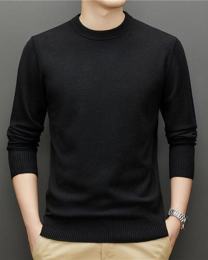 Męski sweter klasyczny z dekoltem w łódkę