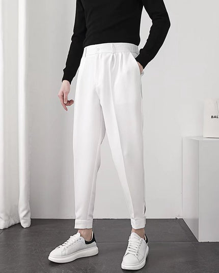 Męskie spodnie chinosy z kieszeniami