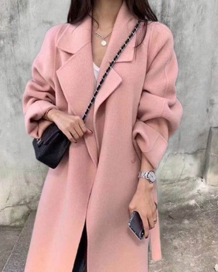 Damski płaszcz oversize długości do kostek