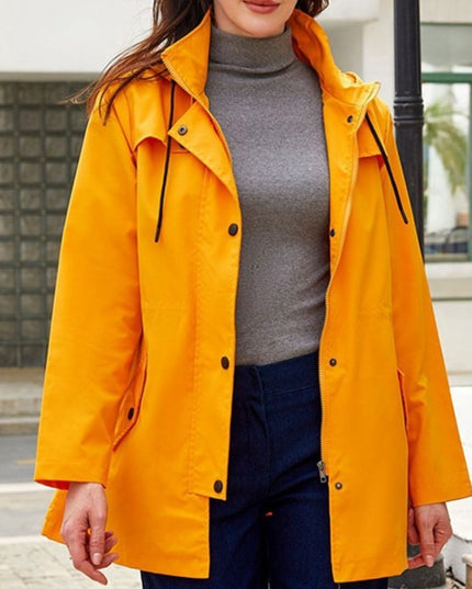 Damska kurtka przejściowa pomarańczowa