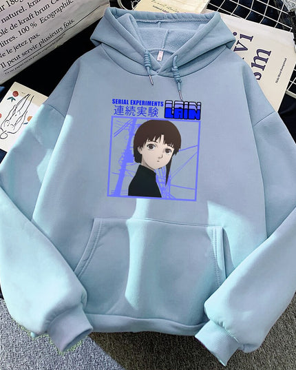 Damska bluza z nadrukiem i kapturem