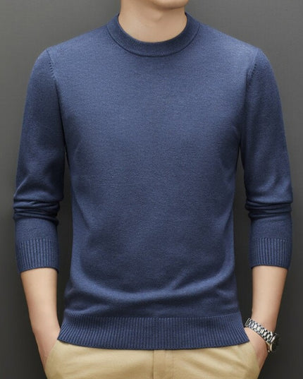 Męski sweter klasyczny z dekoltem w łódkę