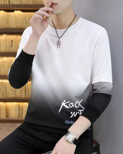 Męska bluza ombre bez kaptura