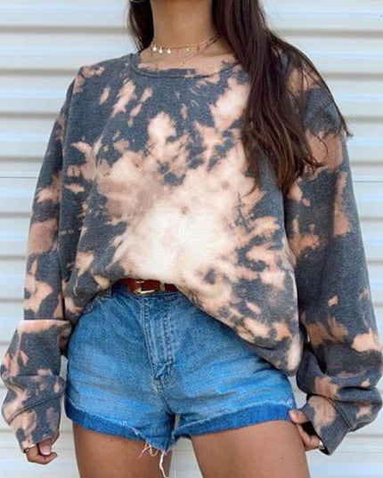Damska bluza crewneck tie dye