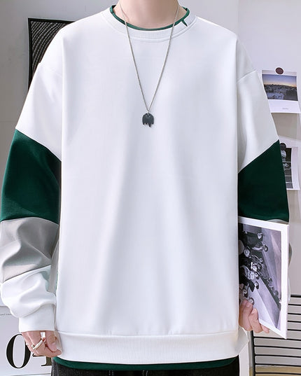 Męska bluza bez kaptura trzykolorowa