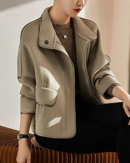 Damska kurtka przejściowa z miękkiego materiału