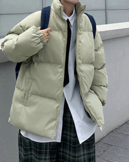 Męska kurtka zimowa ocieplana ze stójką oversize