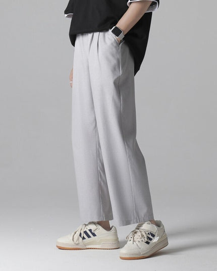 Męskie spodnie eleganckie z szerokimi nogawkami