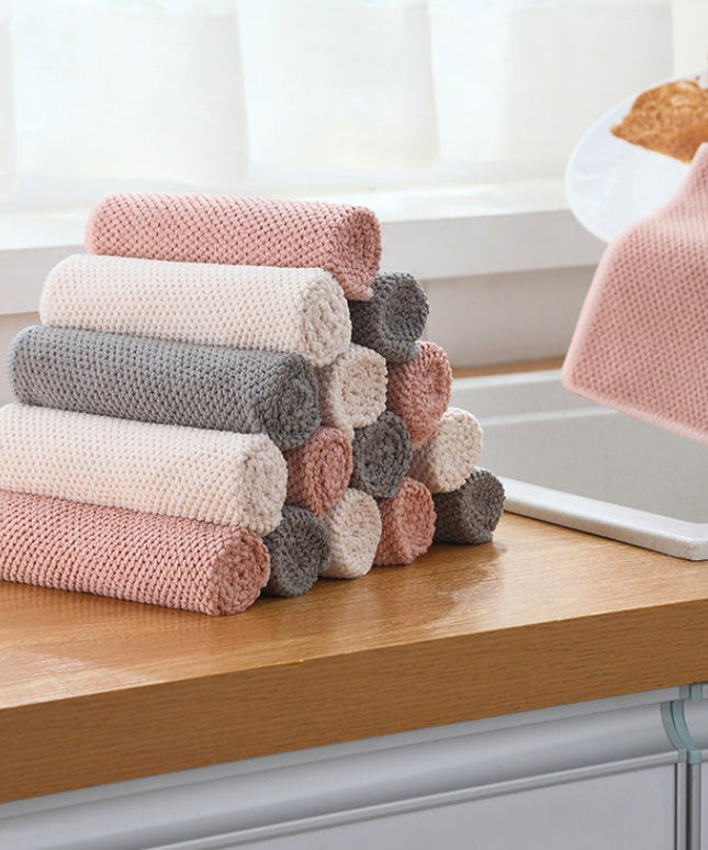 Ręcznik kuchenny do powieszenia w jednolitych kolorach