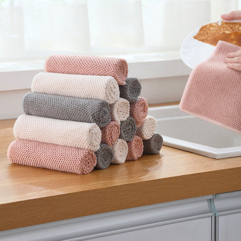 Ręcznik kuchenny do powieszenia w jednolitych kolorach