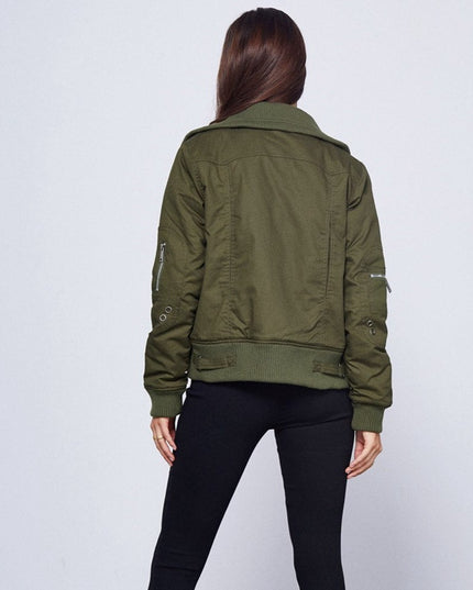 Damska kurtka przejściowa typu bomber