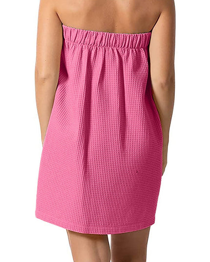 Ręcznik saunowy damski na rzep struktura "wafla"