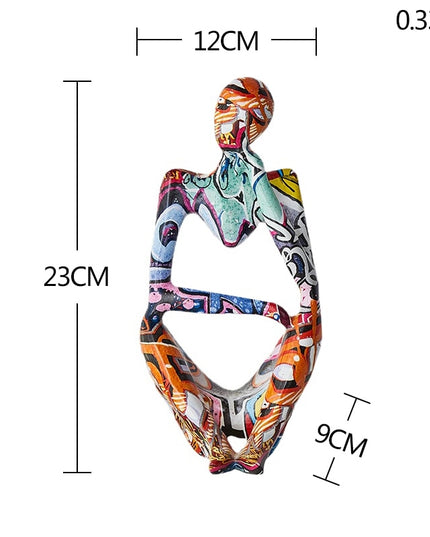 Figurka dekoracyjna postać kolorowa