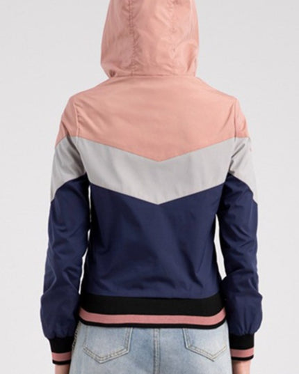 Damska kurtka przejściowa trzykolorowa
