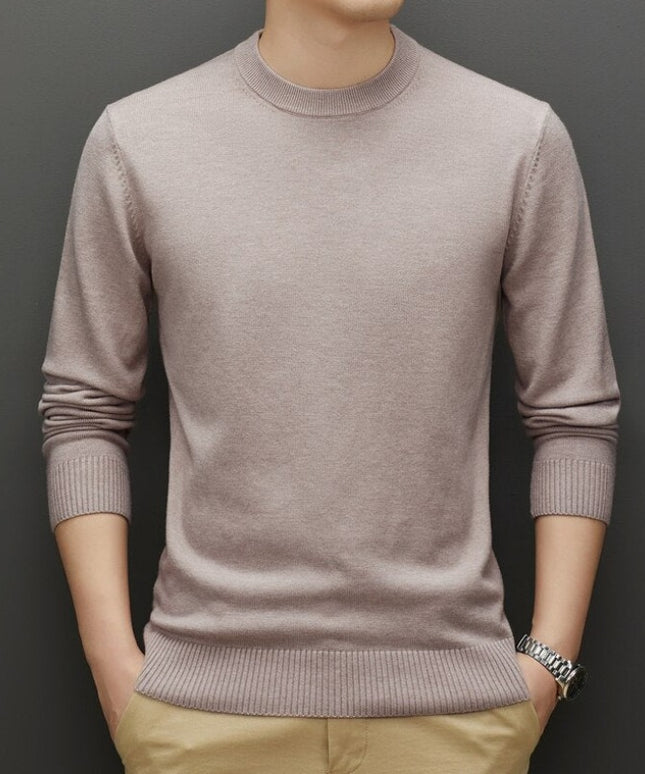 Męski sweter klasyczny z dekoltem w łódkę