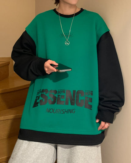 Męska bluza oversize dwukolorowa