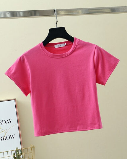 Damski krótki T-shirt klasyczny