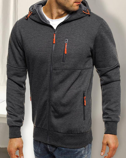 Męska bluza sportowa rozpinana z kapturem
