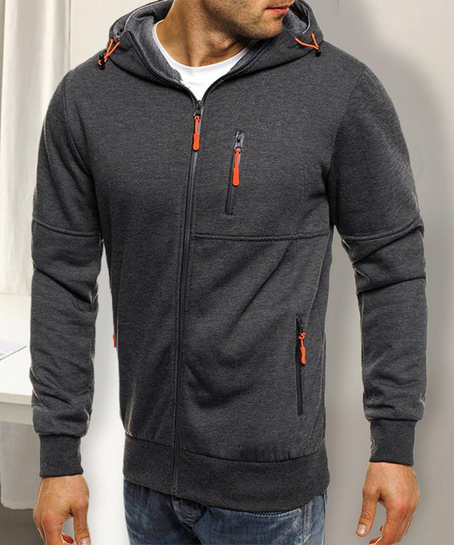 Męska bluza sportowa rozpinana z kapturem