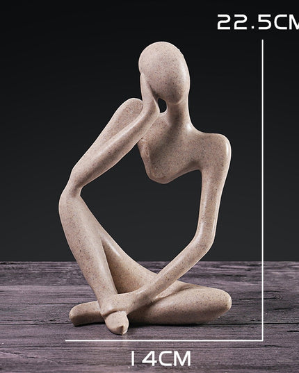 Figurka dekoracyjna postać z wycięciem minimalistyczny styl