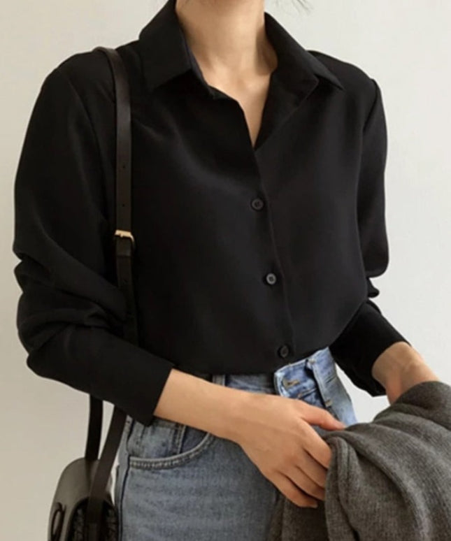 Damska klasyczna koszula z kołnierzykiem